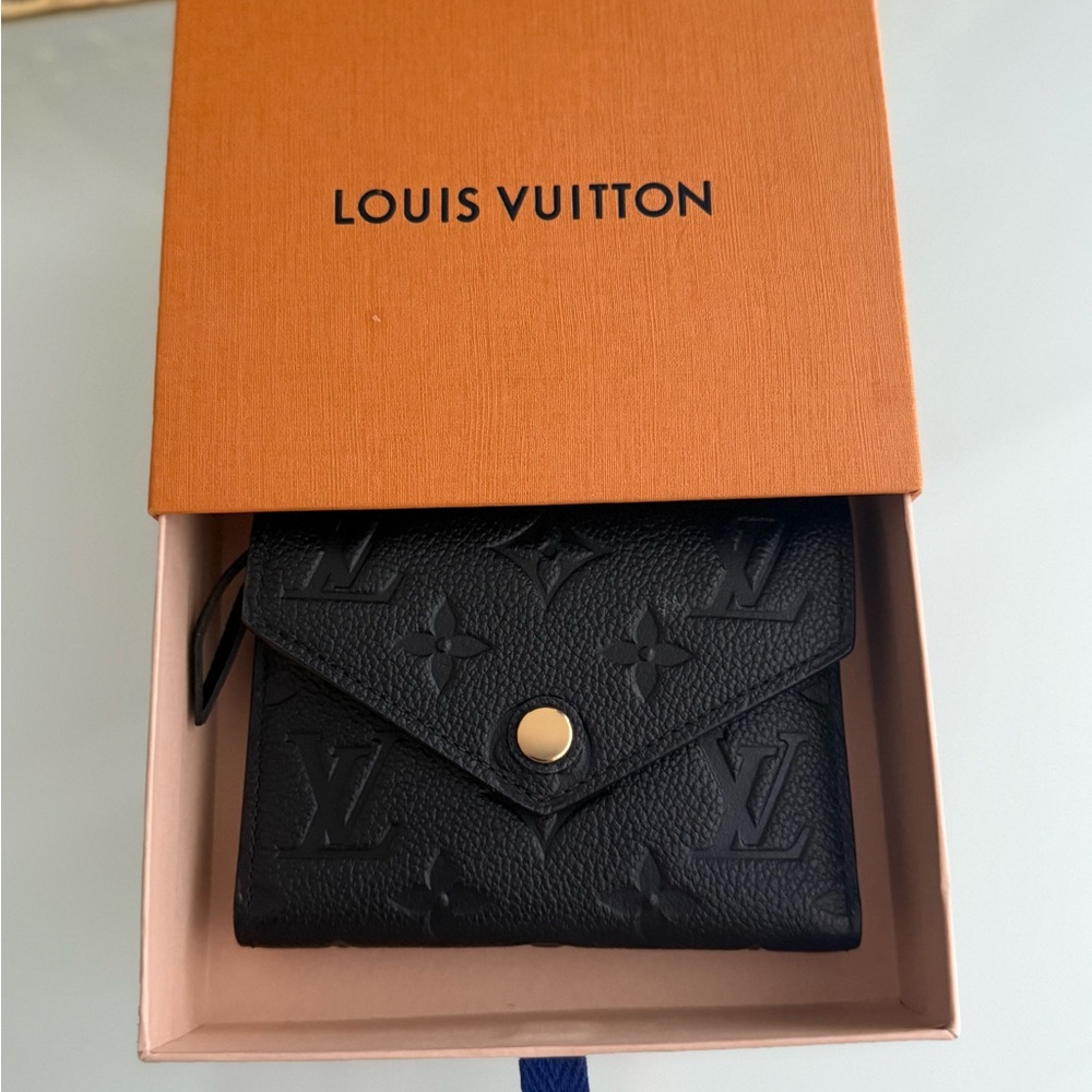 Louis Vuitton Black Embossed Wallet